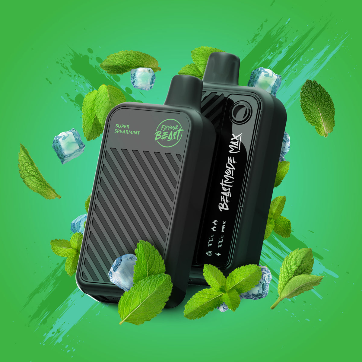 Super Spearmint Vape - Flavour Beast Beast Mode Max 18K Disposable