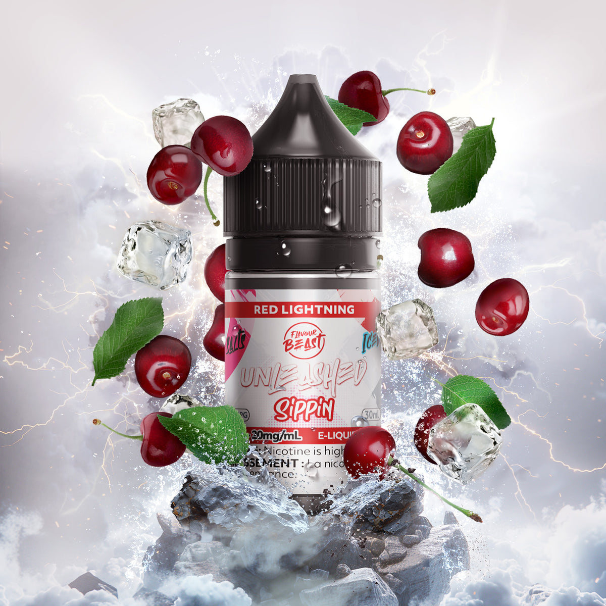 Flavour Beast Unleashed E-Liquid - Sippin' Red Lightning