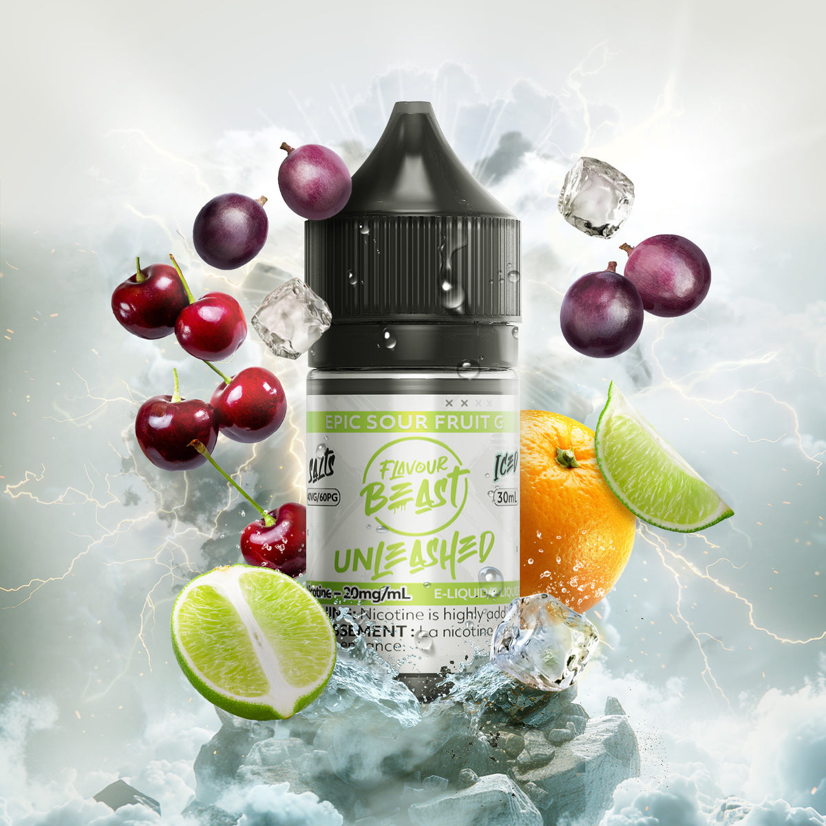 Flavour Beast Unleashed E-Liquid - Epic Sour Fruit G