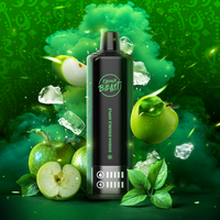 Shisha Double Apple Low Ice Vape - Beast Bar 15K Disposable