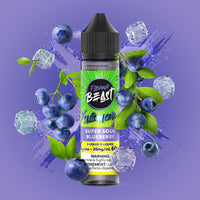 Super Sour Blueberry Iced Vape - Flavour Beast E-Liquid  - 20mg/mL (60mL)