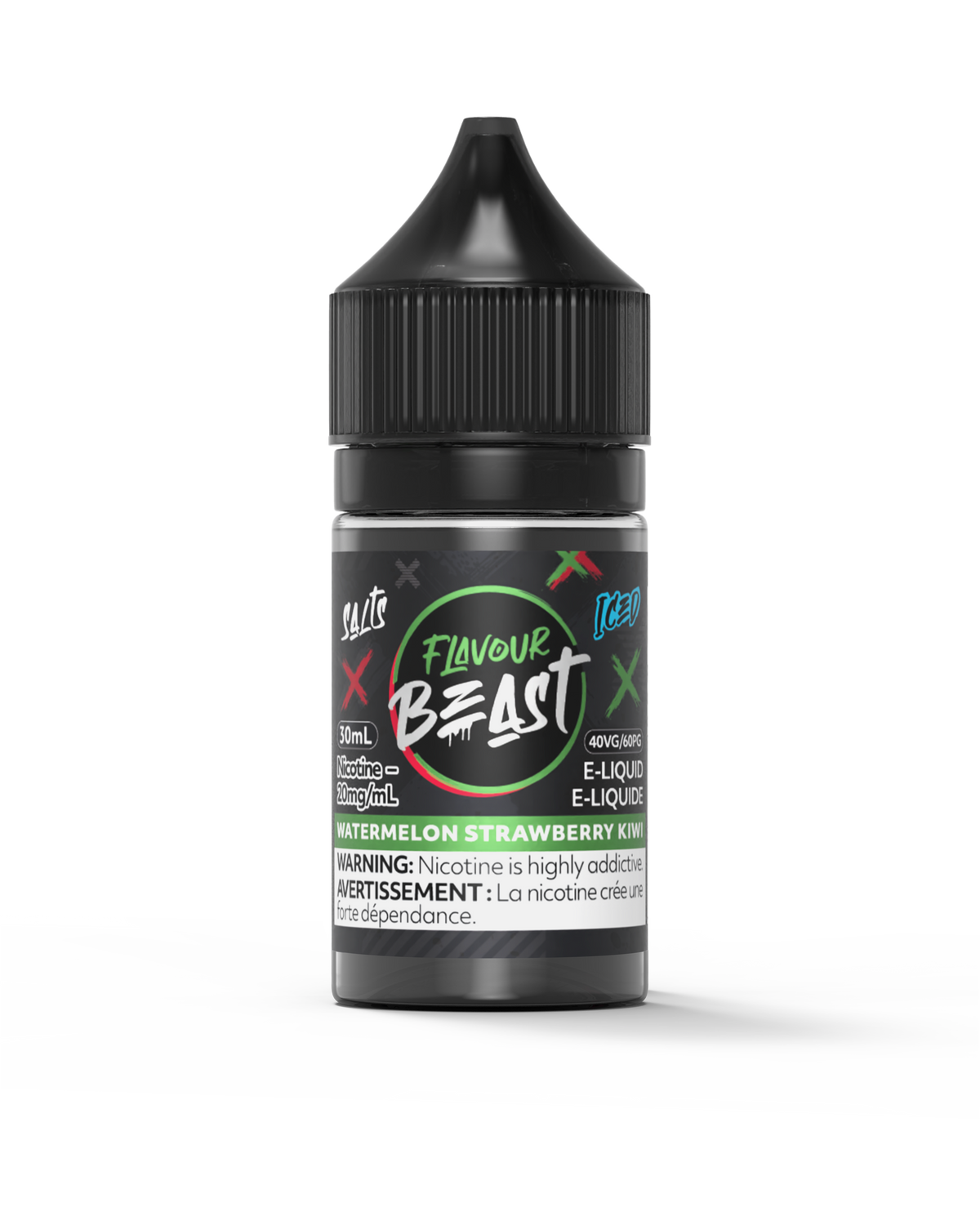 Flavour Beast E-Liquid - Watermelon Strawberry Kiwi Iced (MB)