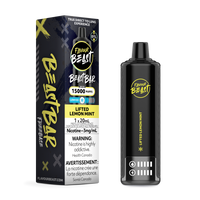 Lifted Lemon Mint Low Ice Vape - Beast Bar 15K Disposable
