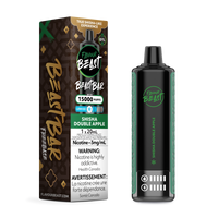 Shisha Double Apple Low Ice Vape - Beast Bar 15K Disposable