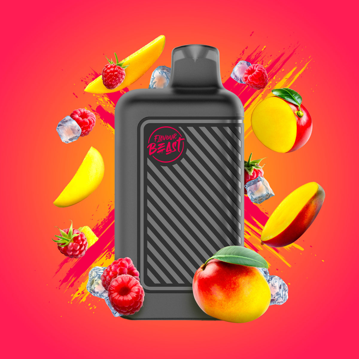 Ragin' Razz Mango Iced - Flavour Beast Beast Mode 8K Disposable