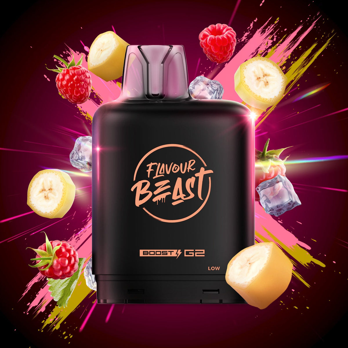 Banana Raspberry (Iced)  - Level X Boost G2 Pod