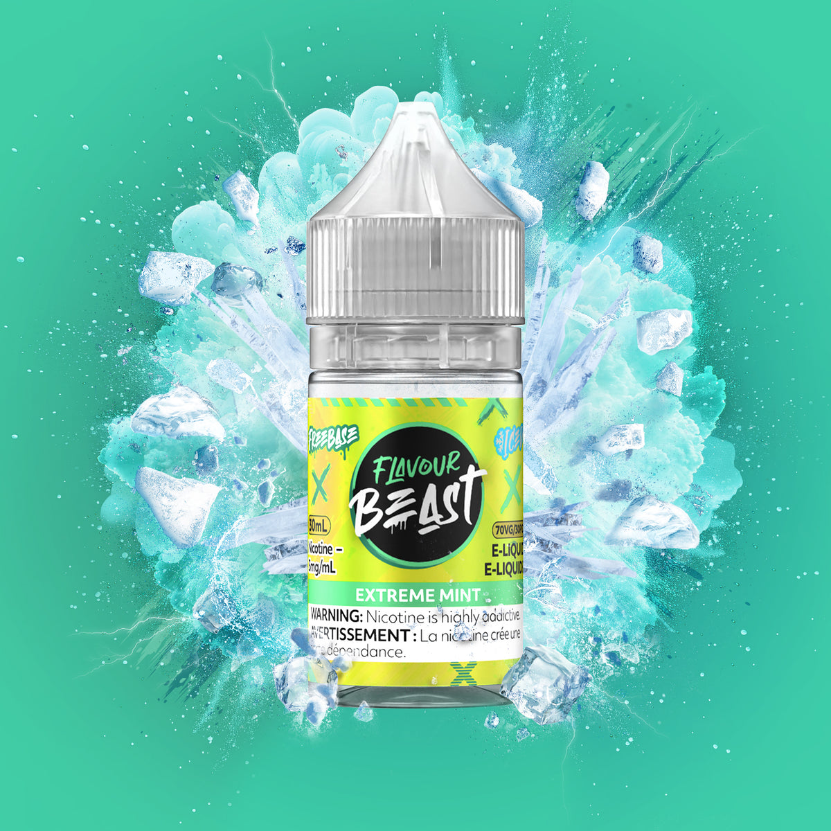 Extreme Mint Iced E-Liquid - 30mL Freebase E-Liquid Canada - 3mg/mL (30mL)