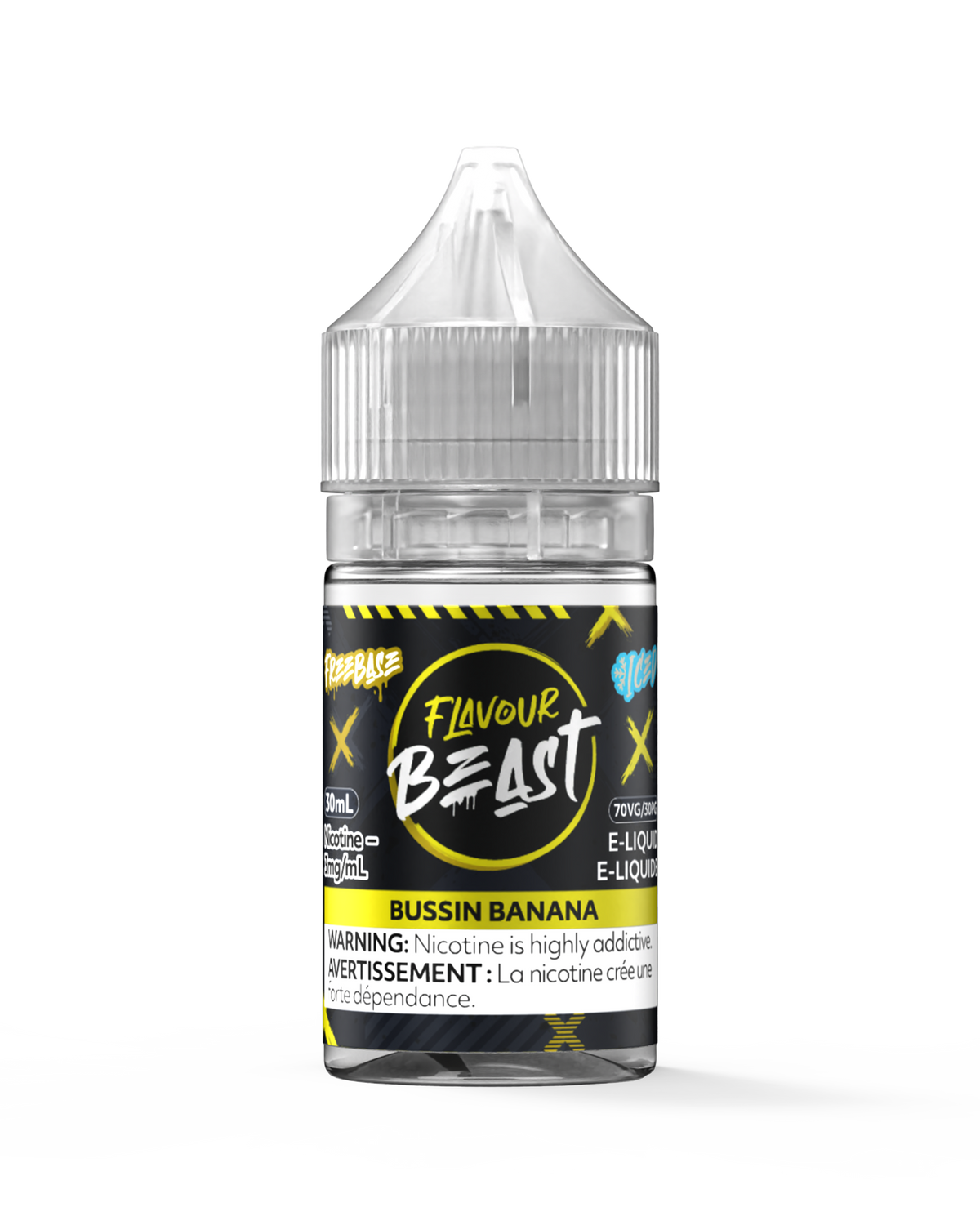 Bussin' Banana Iced E-Liquid - 30mL Freebase E-Liquid Canada