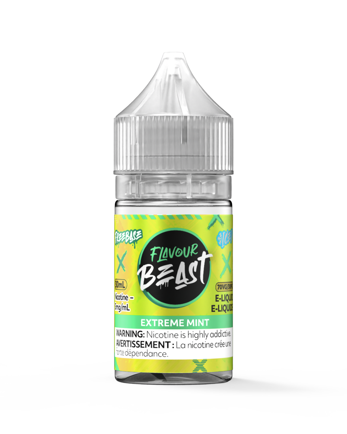 Extreme Mint Iced E-Liquid - 30mL Freebase E-Liquid Canada