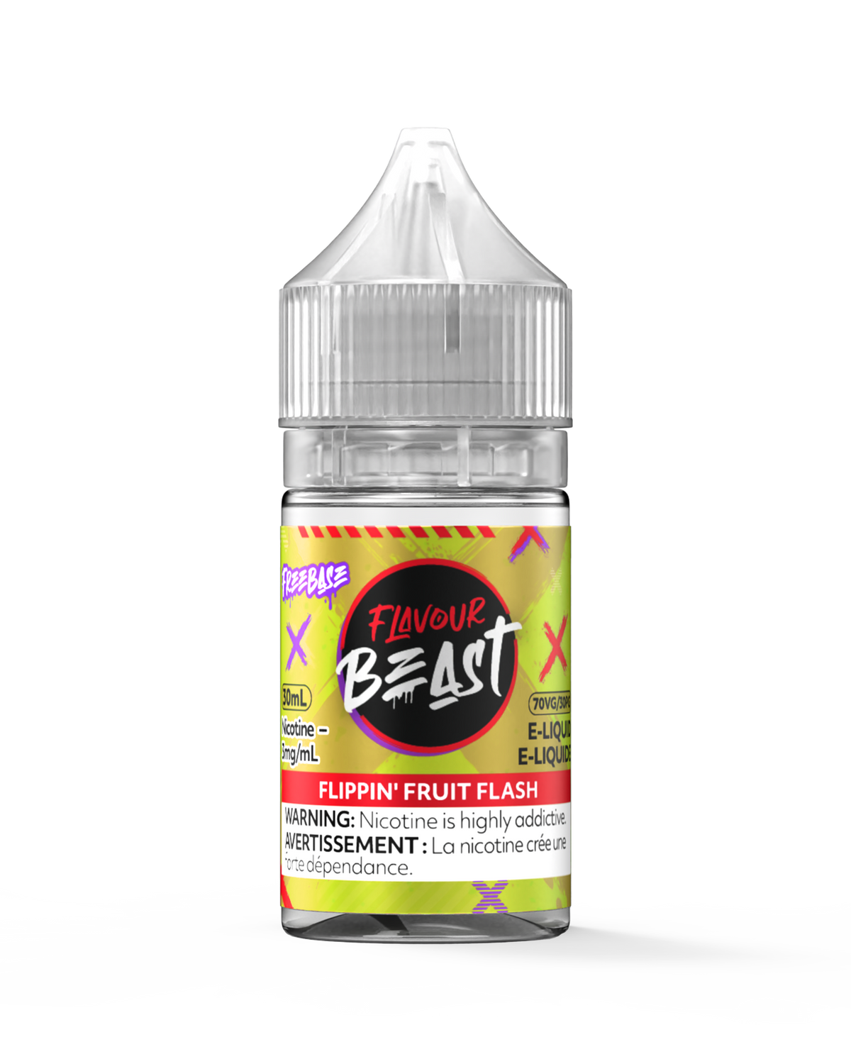 Flippin' Fruit Flash Iced E-Liquid - 30mL Freebase E-Liquid Canada