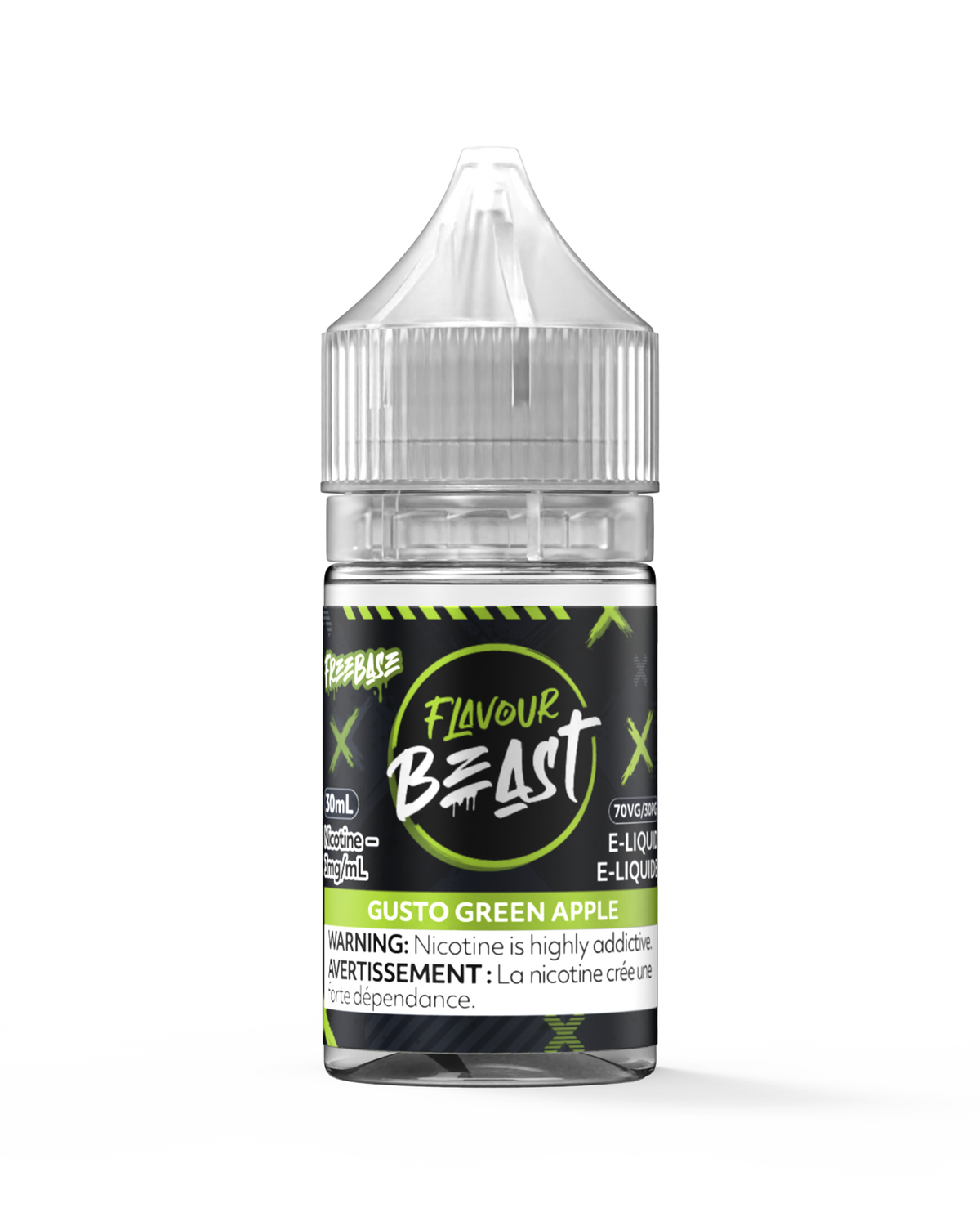 Gusto Green Apple E-Liquid- 30mL Freebase E-Liquid Canada