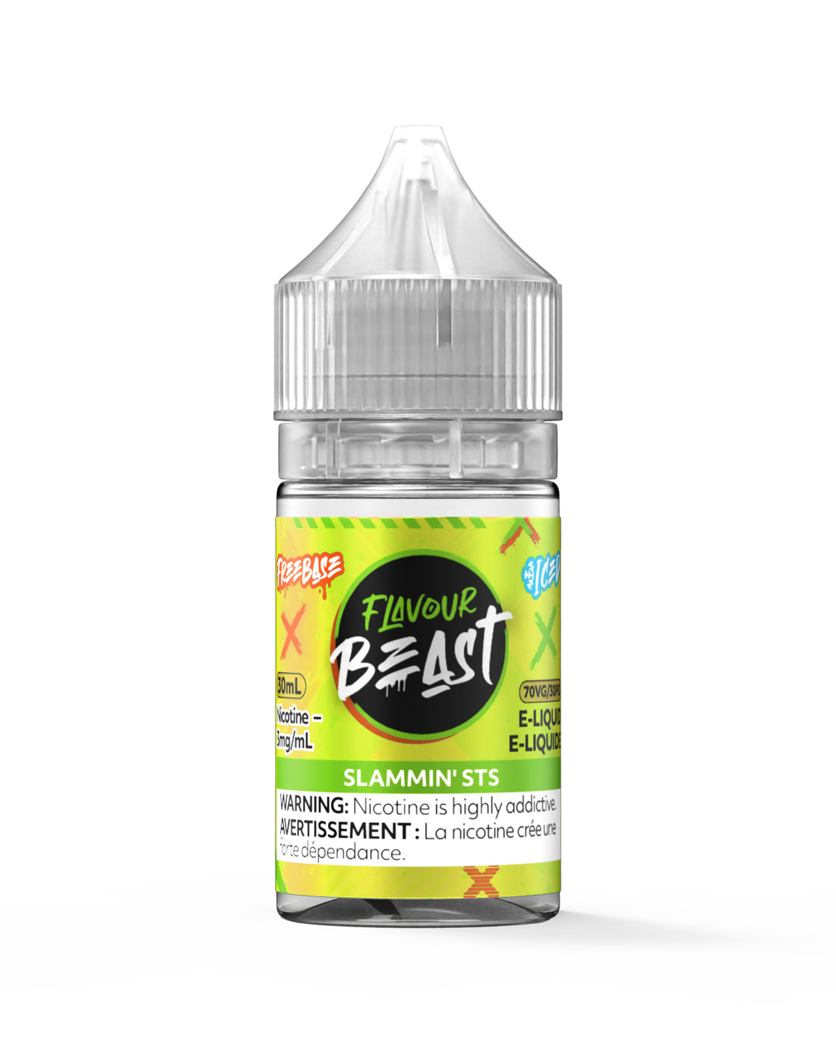 Slammin' STS Iced E-Liquid- 30mL Freebase E-Liquid Canada