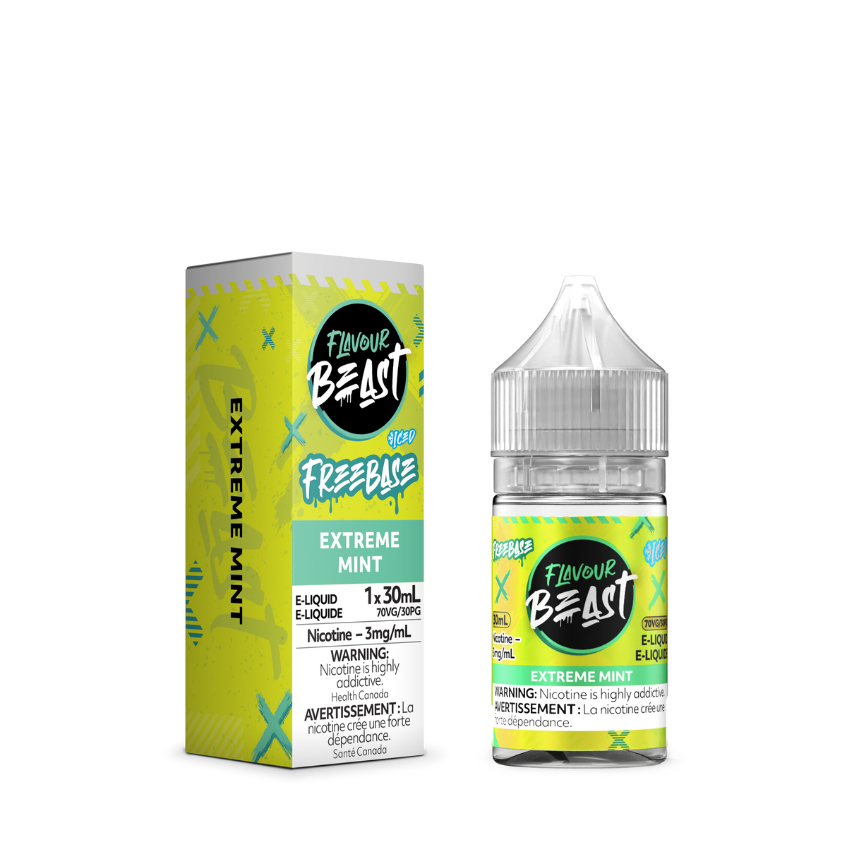 Extreme Mint Iced E-Liquid - 30mL Freebase E-Liquid Canada