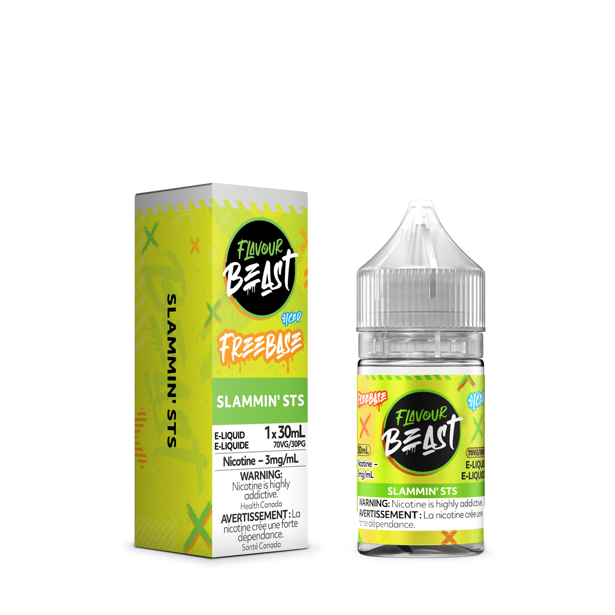Slammin' STS Iced E-Liquid- 30mL Freebase E-Liquid Canada