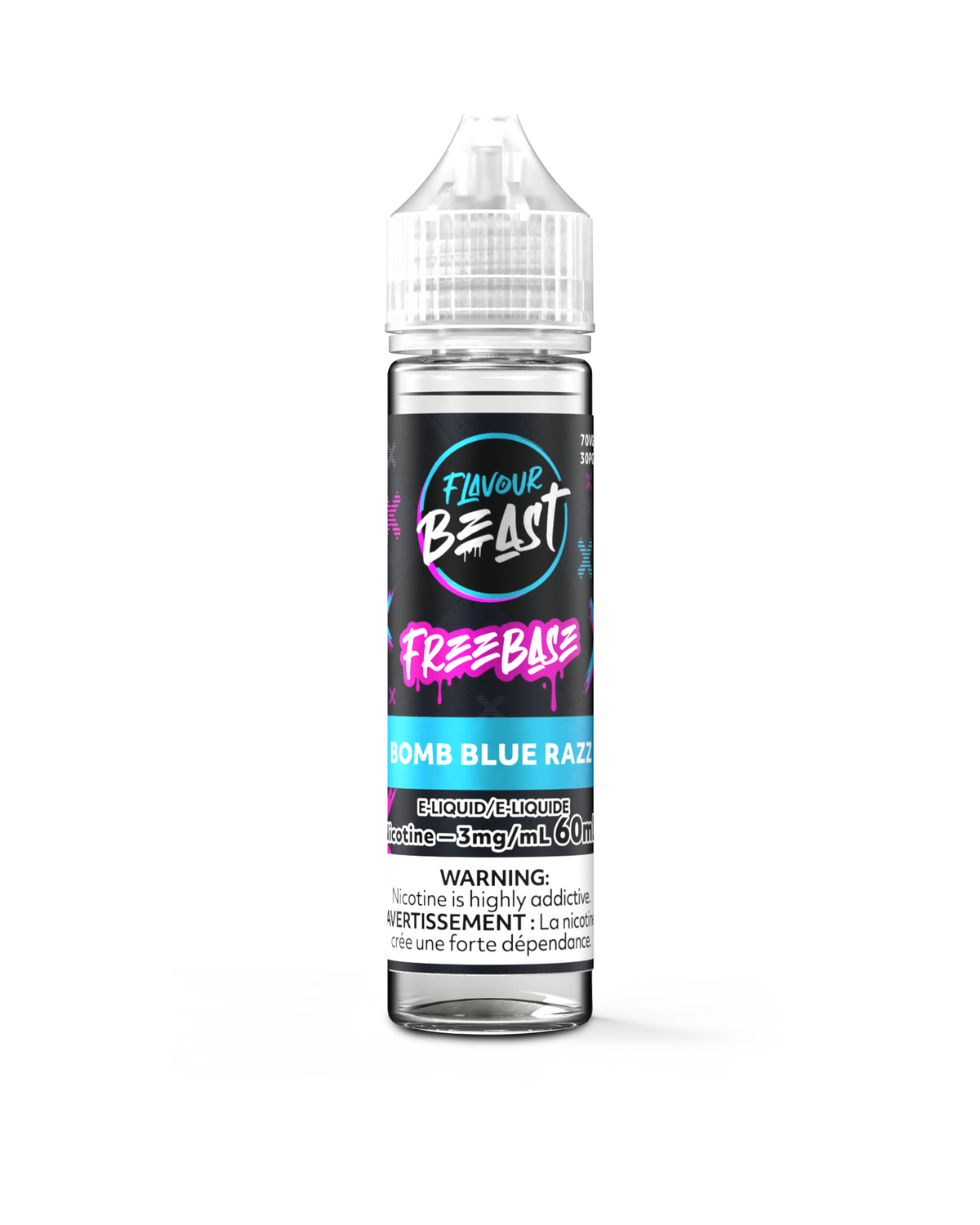 Bomb Blue Razz - 30mL Freebase E-Liquid Canada
