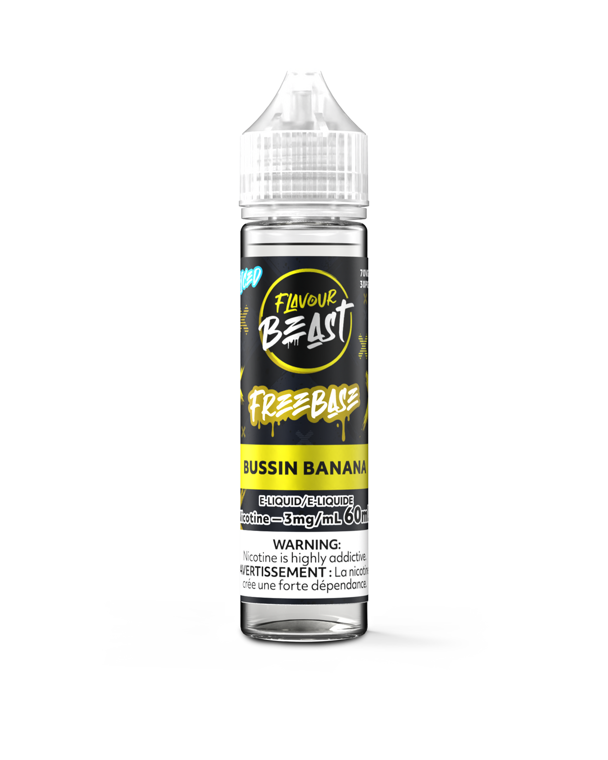 Bussin' Banana Iced E-Liquid - 30mL Freebase E-Liquid Canada
