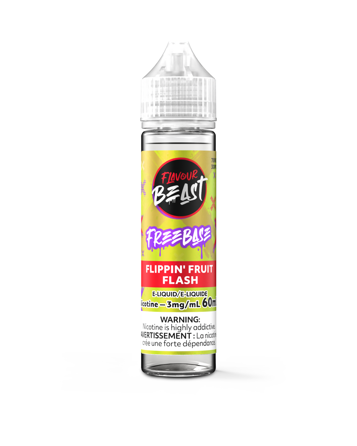 Flippin' Fruit Flash Iced E-Liquid - 30mL Freebase E-Liquid Canada