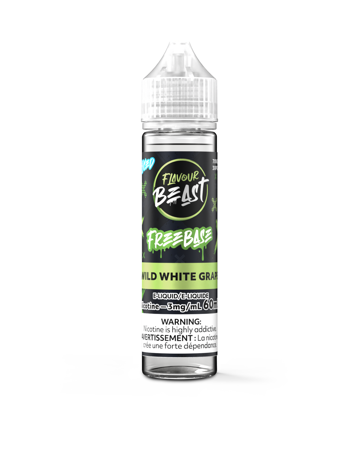 Wild White Grape Iced E-Liquid- 30mL Freebase E-Liquid Canada