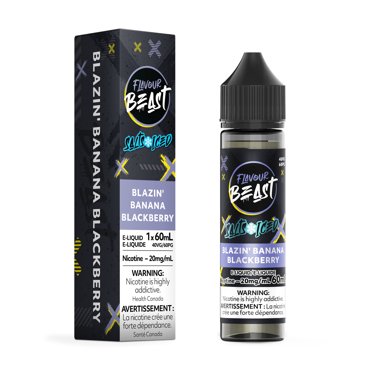 Blazin' Banana Blackberry Iced E-Liquid - Flavour Beast