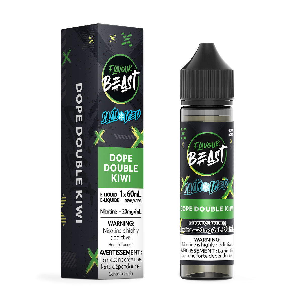 Dope Double Kiwi Iced Vape - Flavour Beast E-Liquid