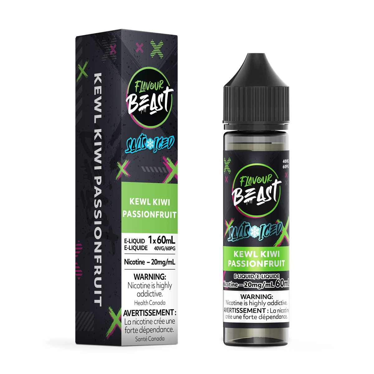 Kewl Kiwi Passionfruit Iced Vape - Flavour Beast E-Liquid