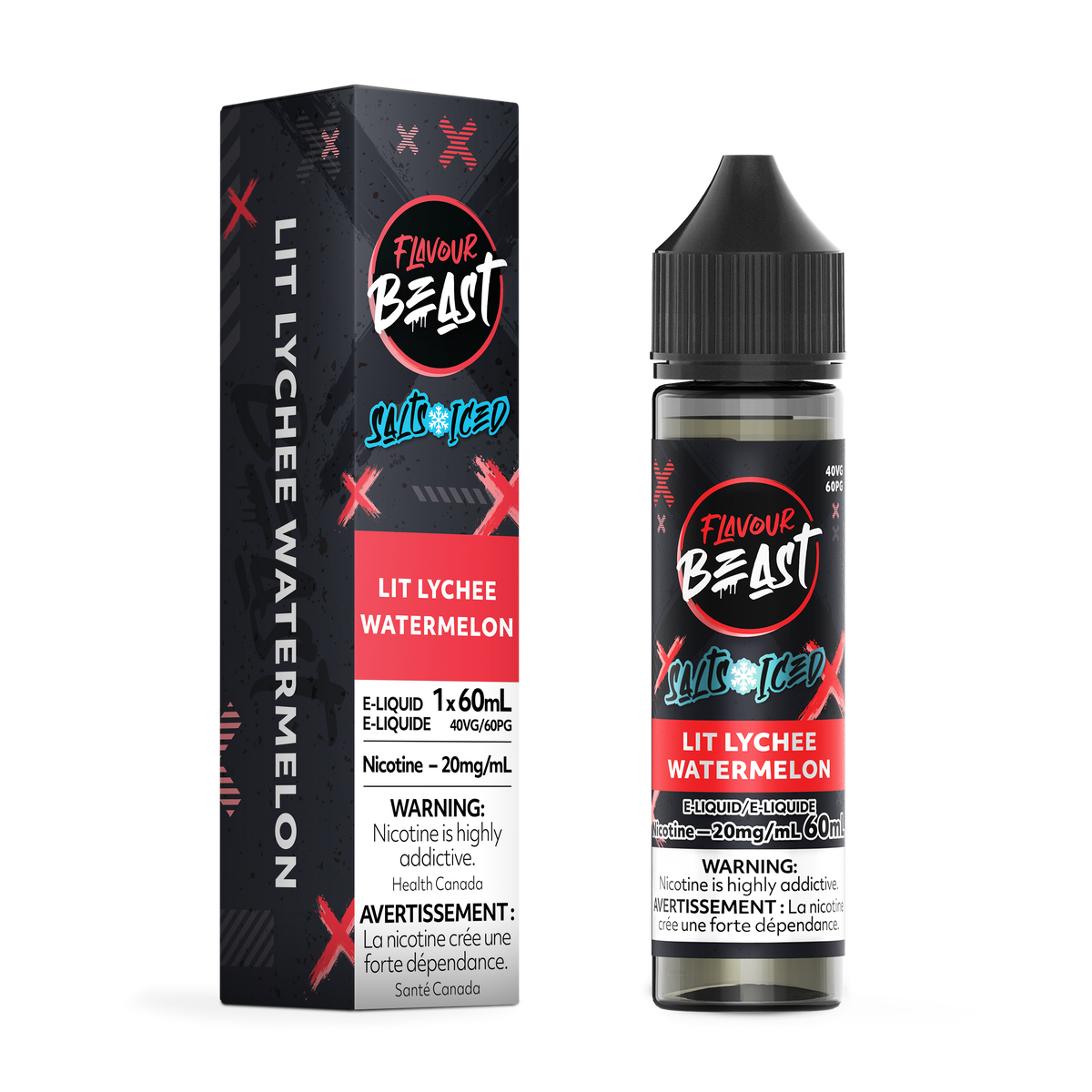 Lit Lychee Watermelon Iced Vape - Flavour Beast E-Liquid
