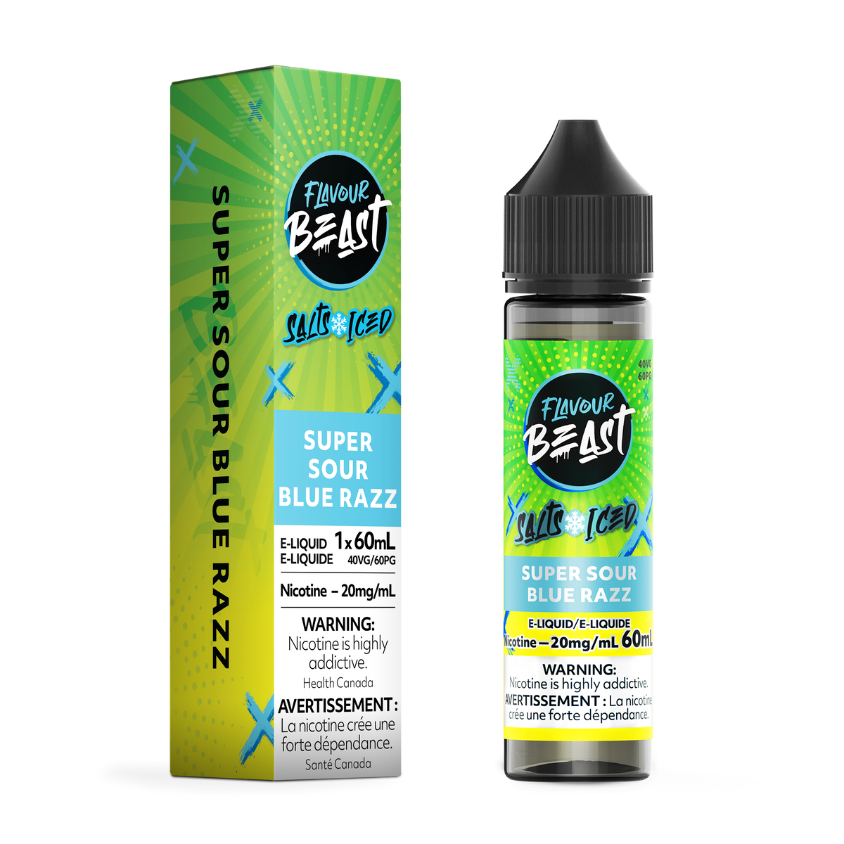 Super Sour Blue Razz Vape - Flavour Beast E-Liquid