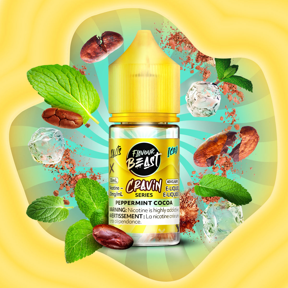 Cravin Peppermint Cocoa Iced 30mL  E-Liquid - Flavour Beast