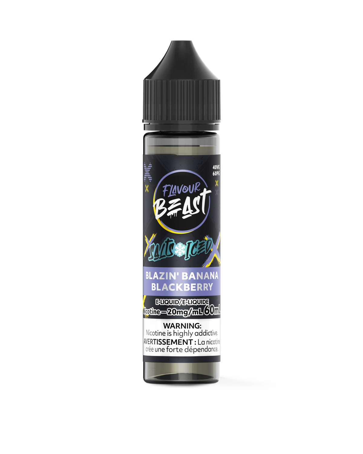 Blazin' Banana Blackberry Iced E-Liquid - Flavour Beast