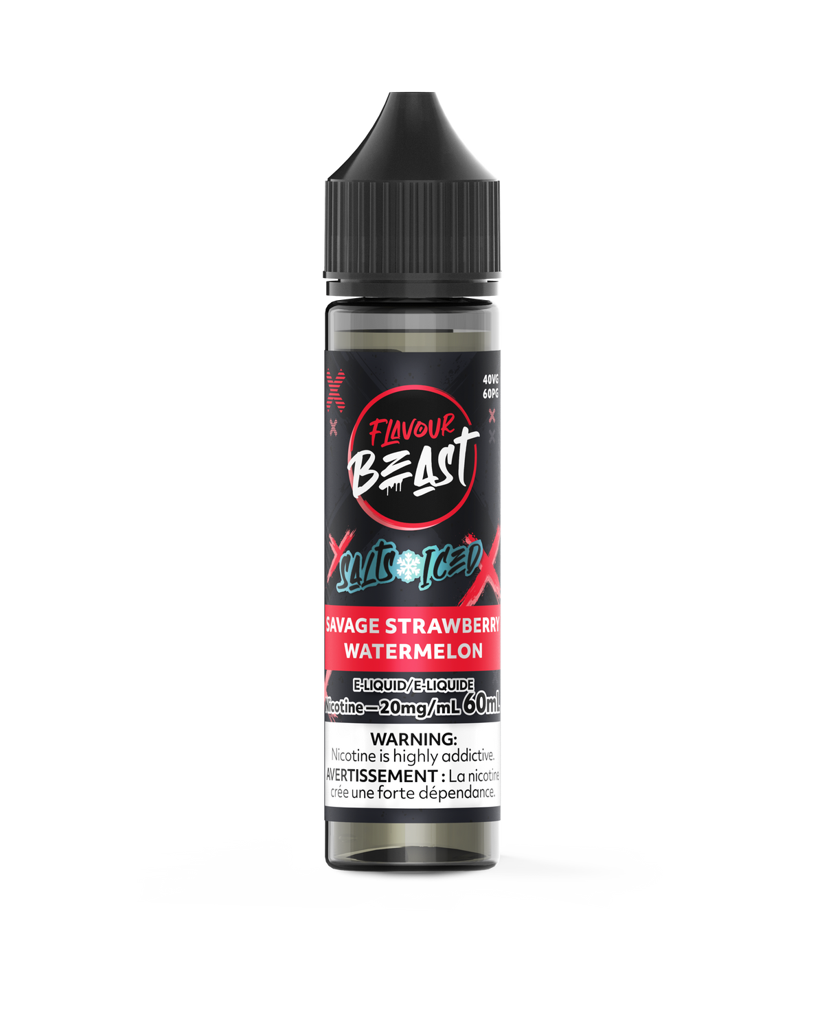Savage Strawberry Watermelon Iced Vape - Flavour Beast E-Liquid