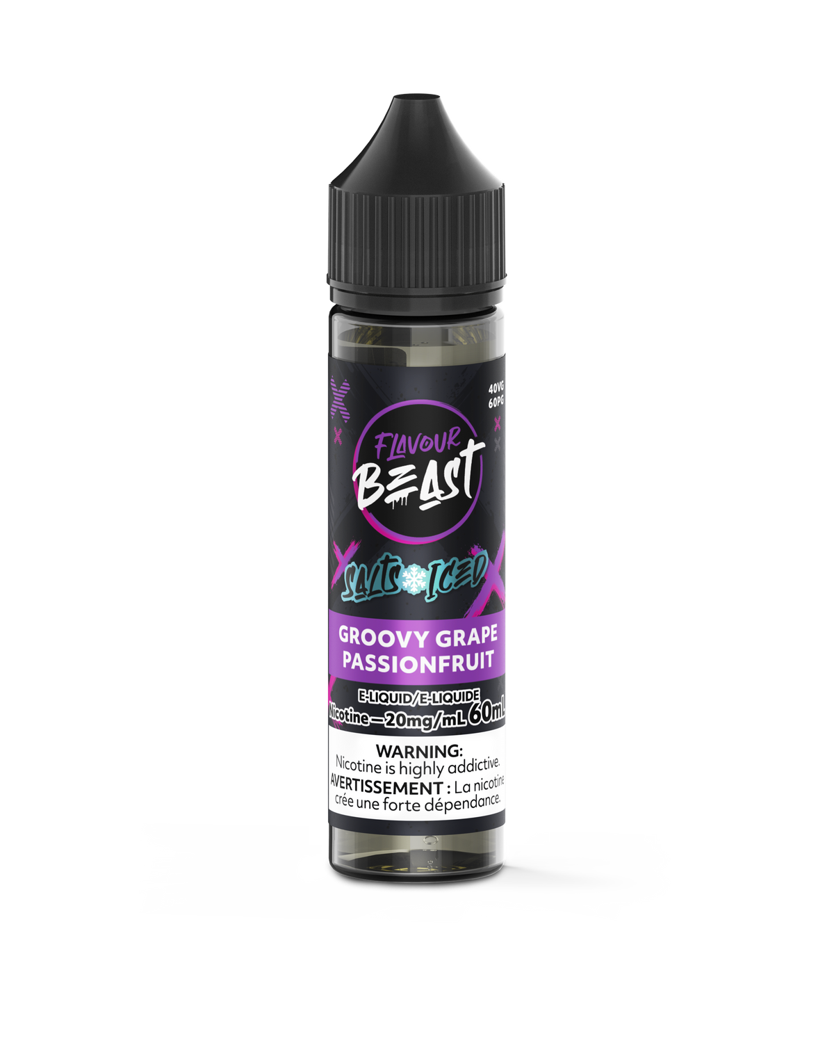 Groovy Grape Passionfruit Iced Vape - Flavour Beast E-Liquid