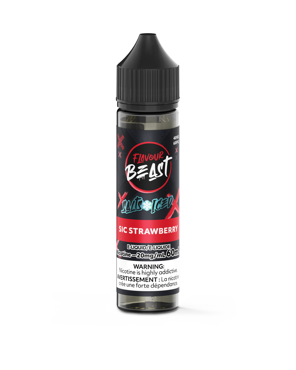 Sic Strawberry Iced Vape - Flavour Beast E-Liquid