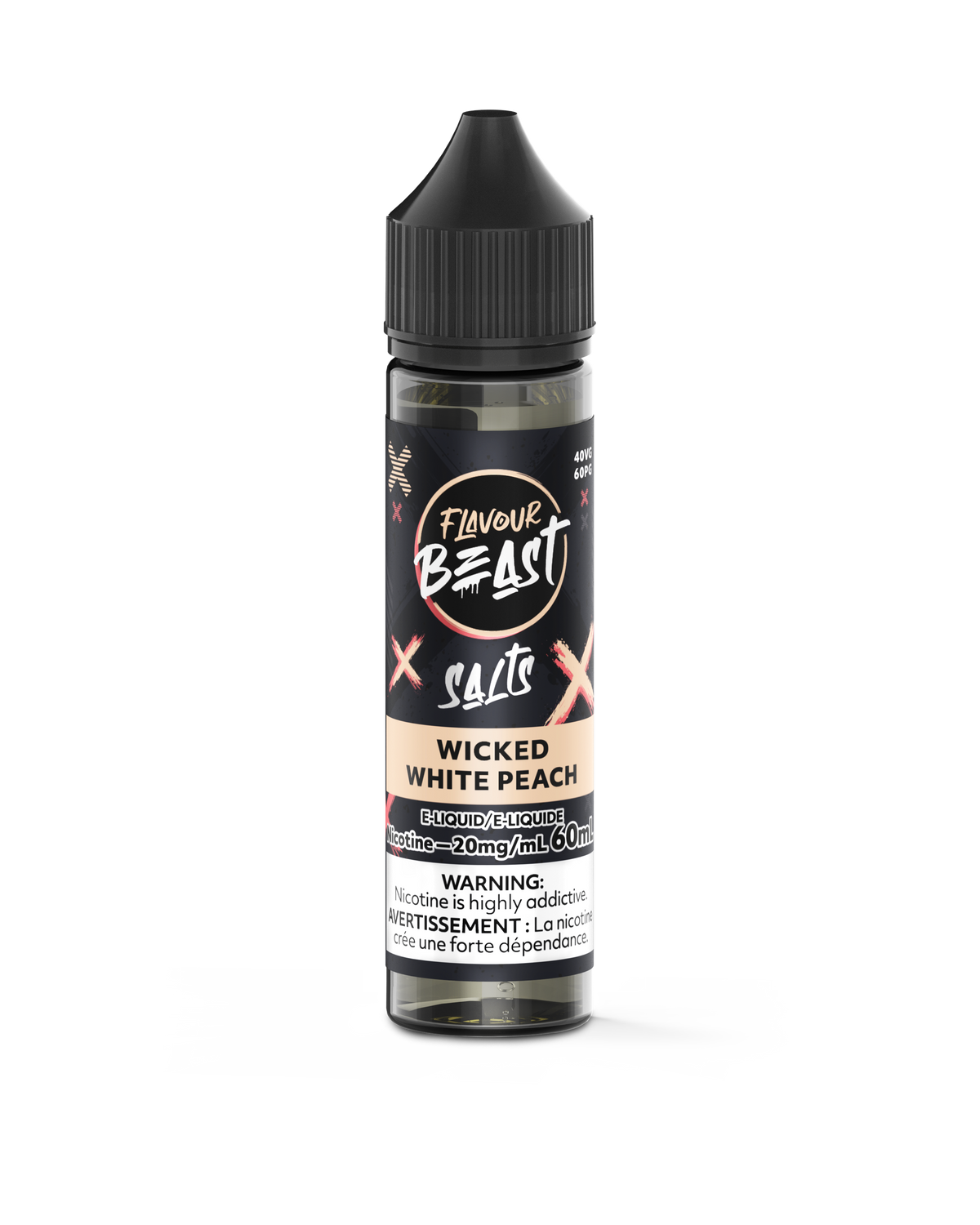 Wicked White Peach Vape - Flavour Beast E-Liquid (MB)
