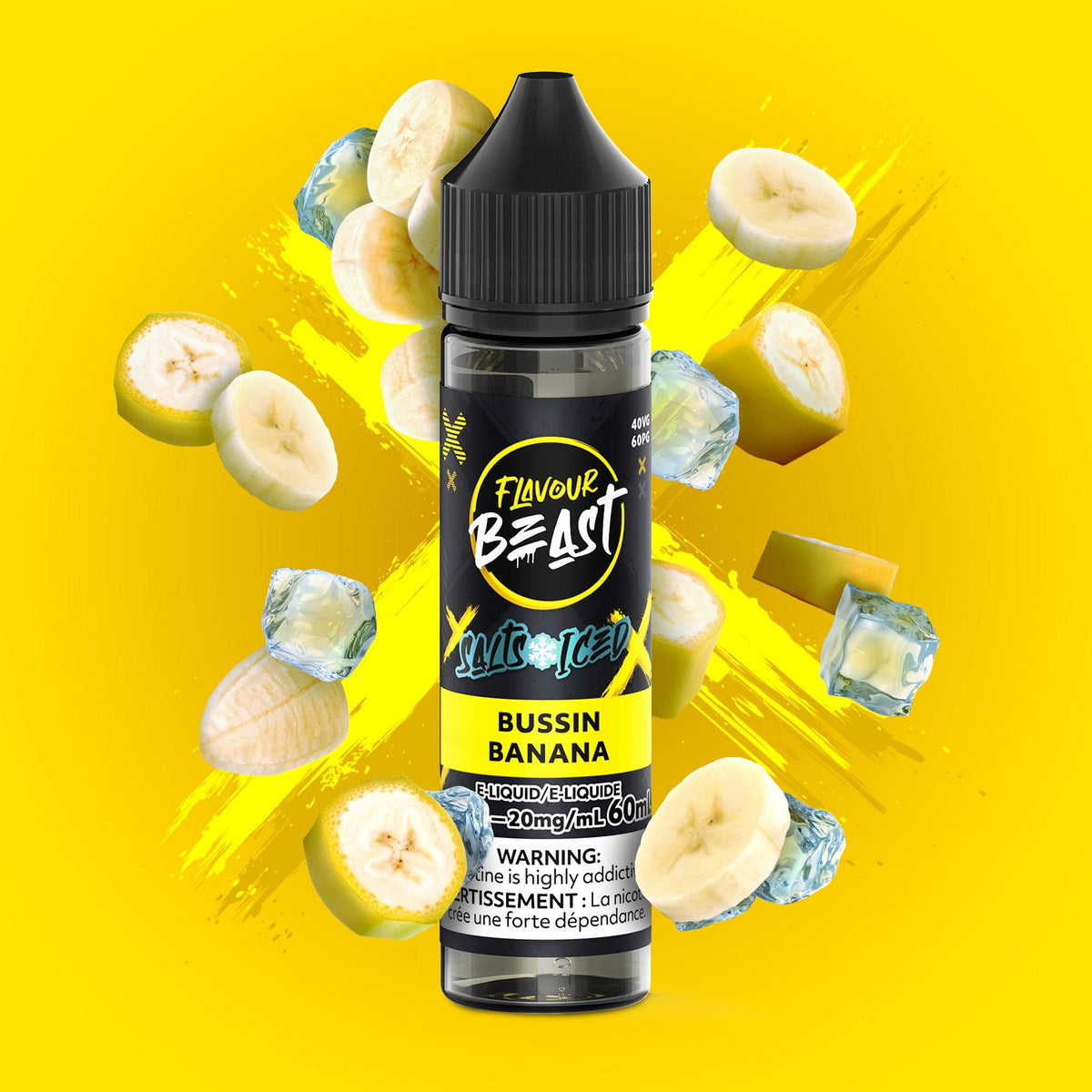 Bussin' Banana Iced - Flavour Beast E-Liquid  - 20mg/mL (60mL)