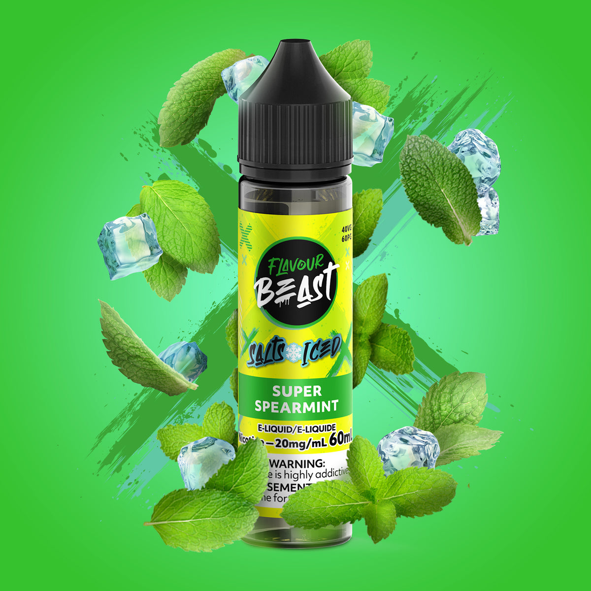Super Spearmint Vape - Flavour Beast E-Liquid  - 20mg/mL (60mL)