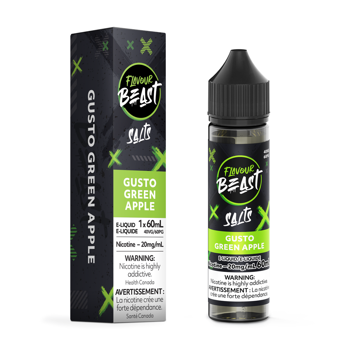 Gusto Green Apple Vape - Flavour Beast E-Liquid