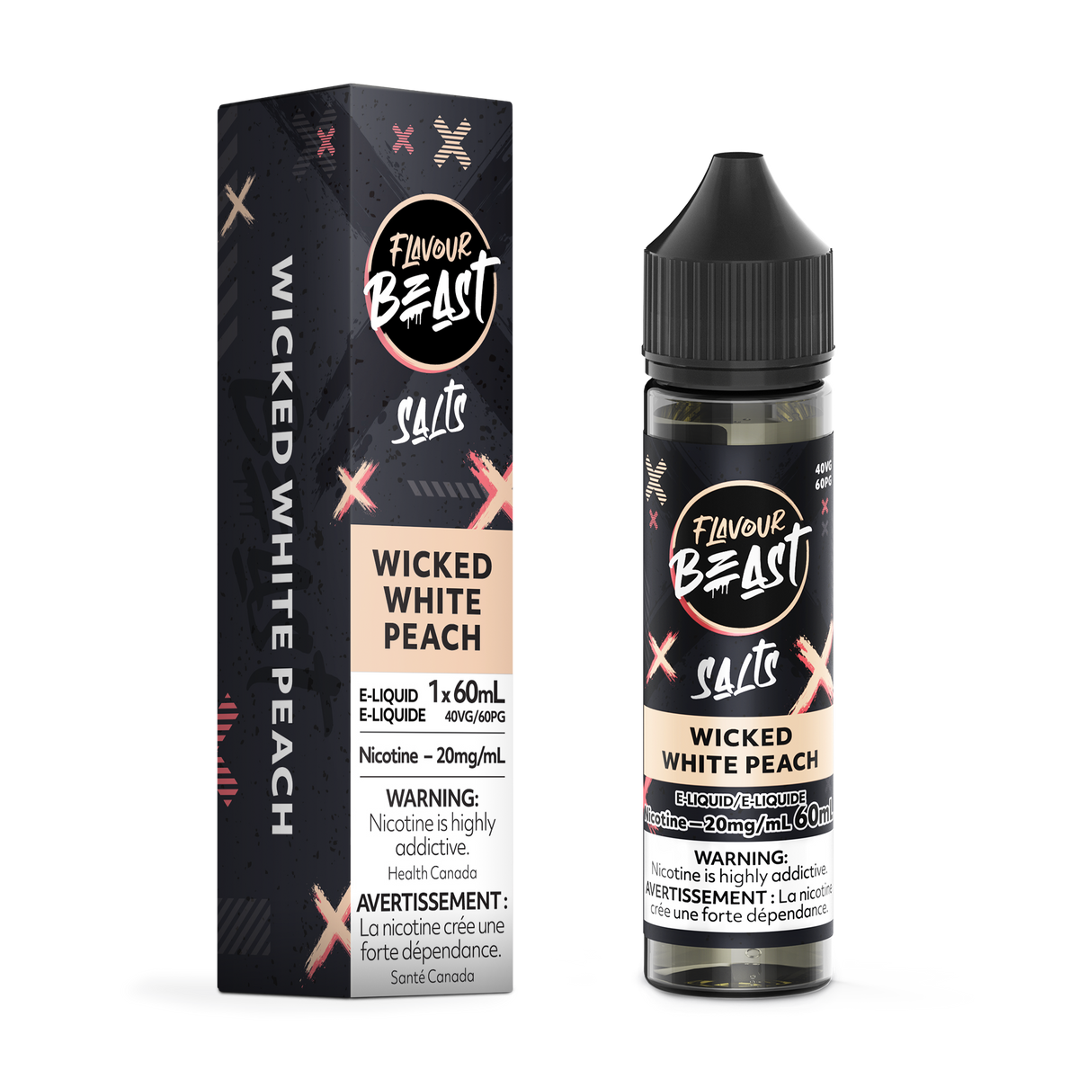 Wicked White Peach Vape - Flavour Beast E-Liquid (MB)