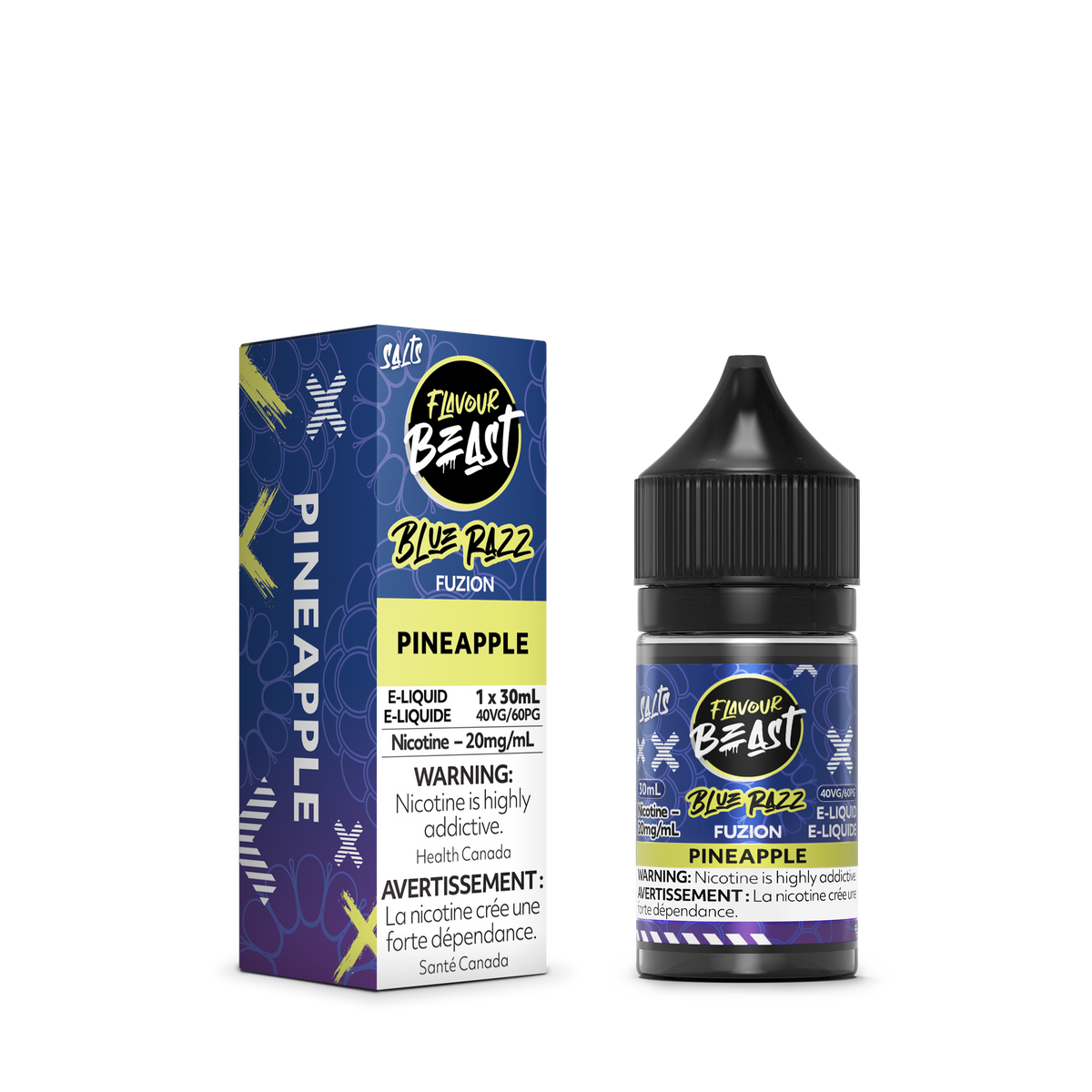 Flavour Beast Fuzion E-Liquid - Blue Razz Fuzion Pineapple