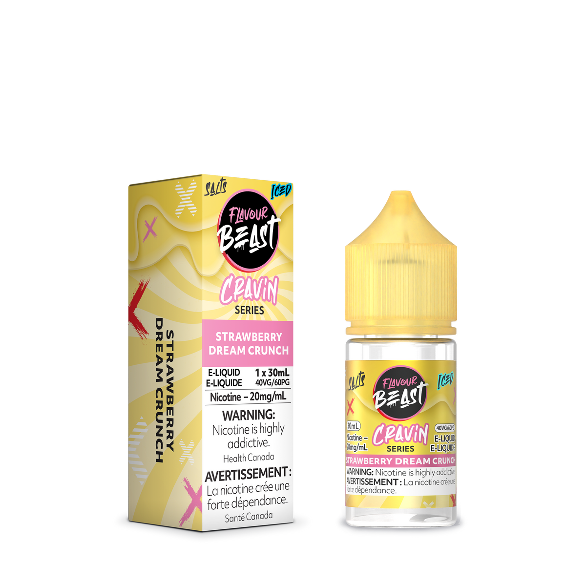 Cravin Strawberry Dream Crunch 30mL  E-Liquid - Flavour Beast