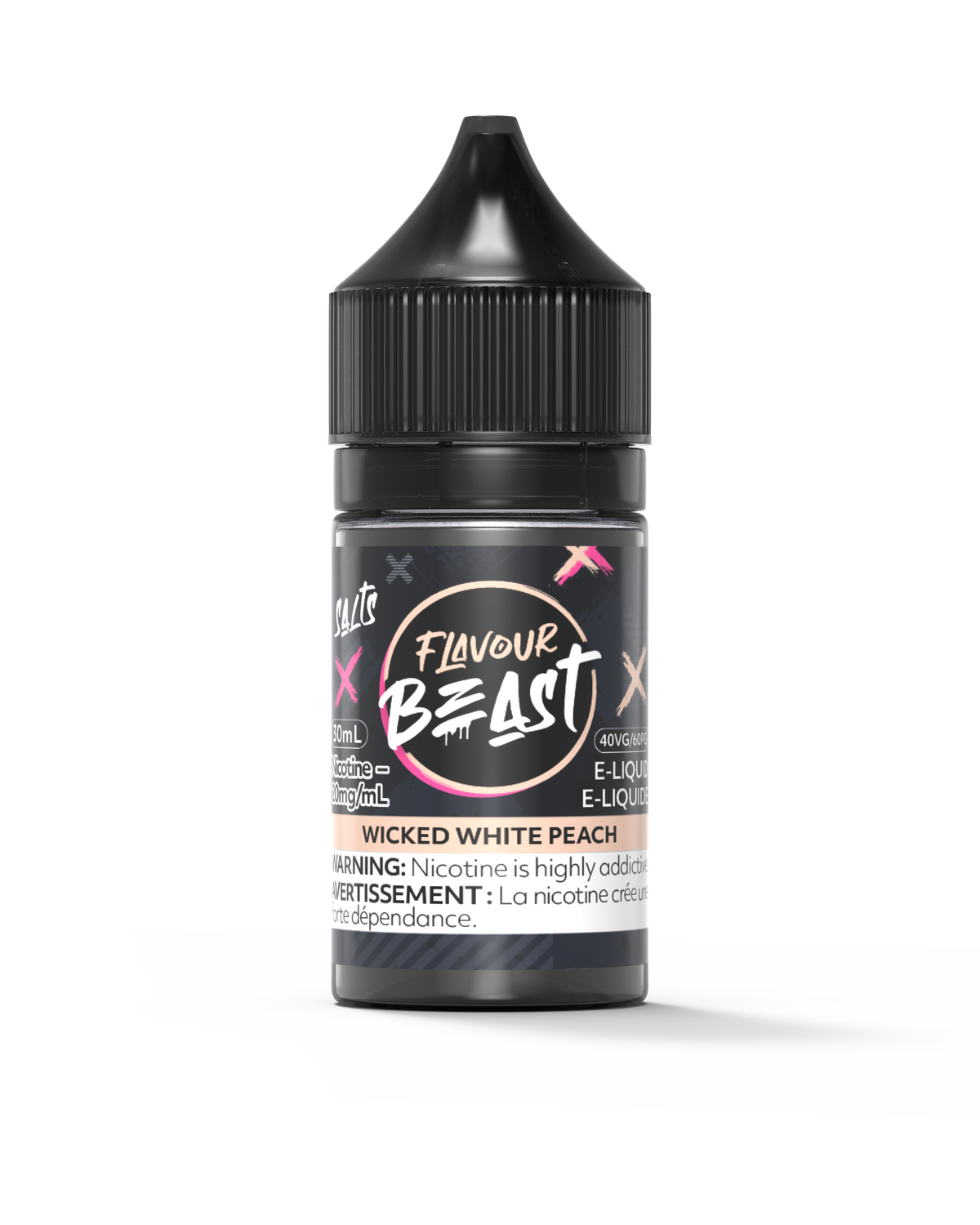 Wicked White Peach Vape - Flavour Beast E-Liquid (MB)