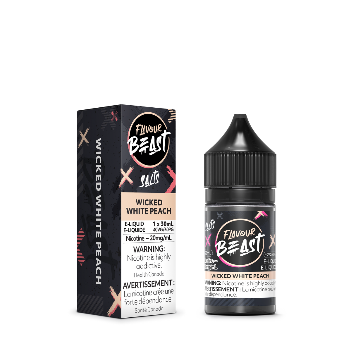 Wicked White Peach Vape - Flavour Beast E-Liquid (MB)