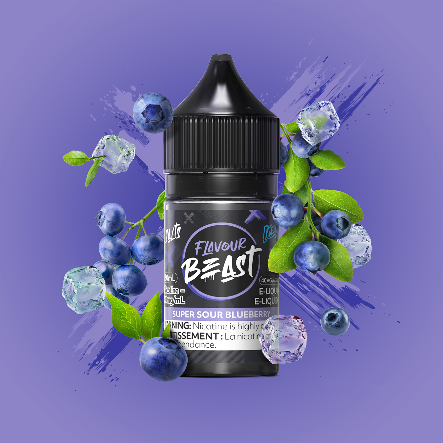 E-Liquid - Super Sour Blueberry Iced