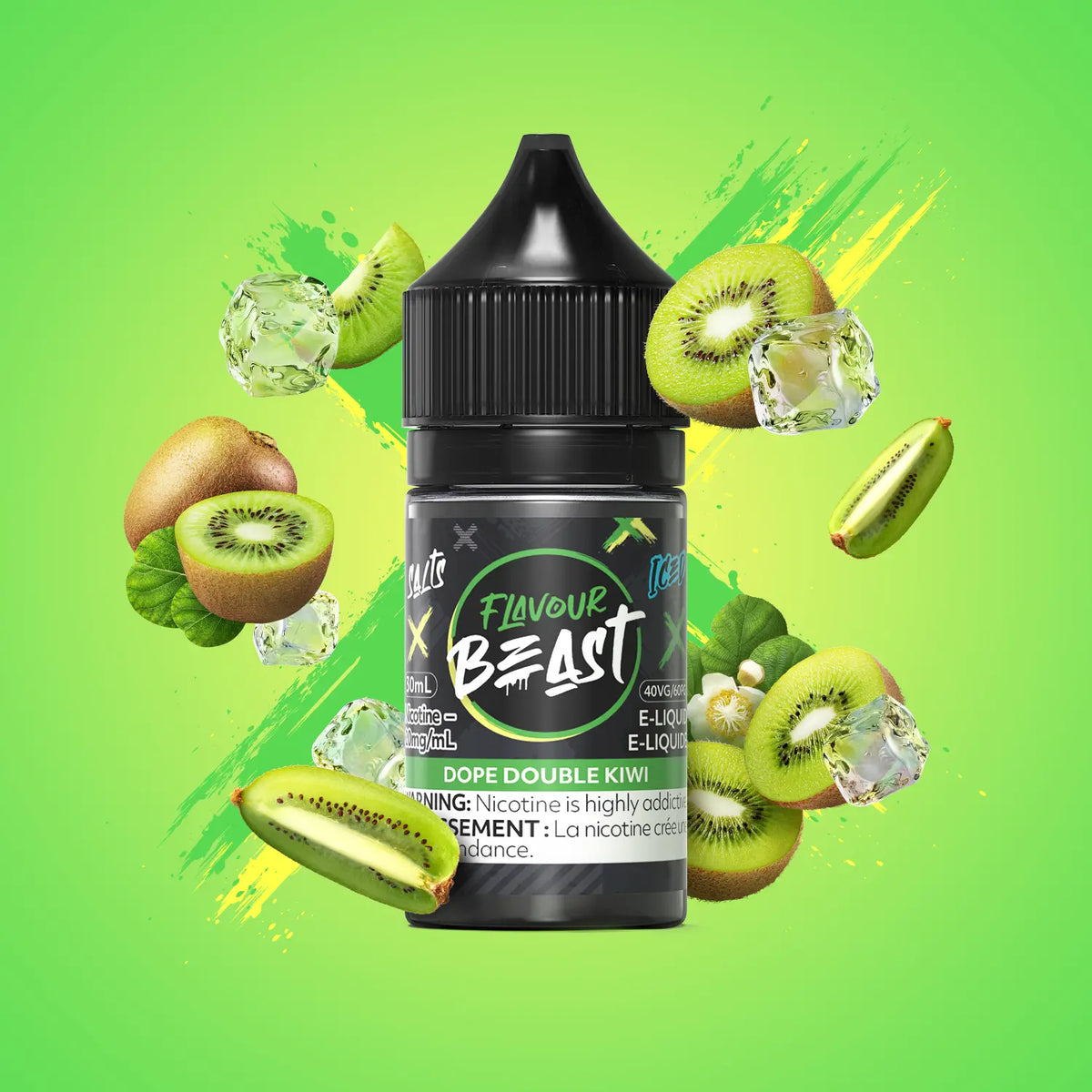 Dope Double Kiwi Iced Vape - Flavour Beast E-Liquid - 20mg/mL (30mL), 10mg/mL (30mL)