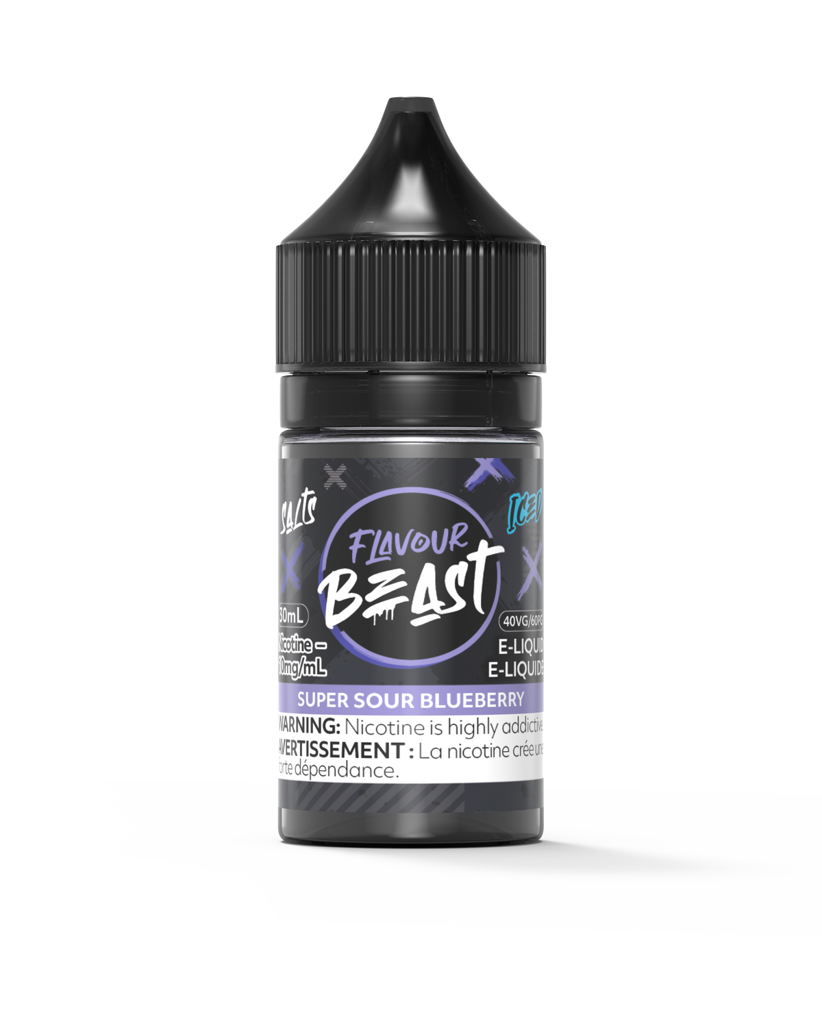 Super Sour Blueberry Iced Vape - Flavour Beast E-Liquid