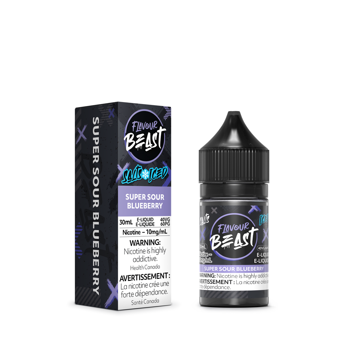 Super Sour Blueberry Iced Vape - Flavour Beast E-Liquid