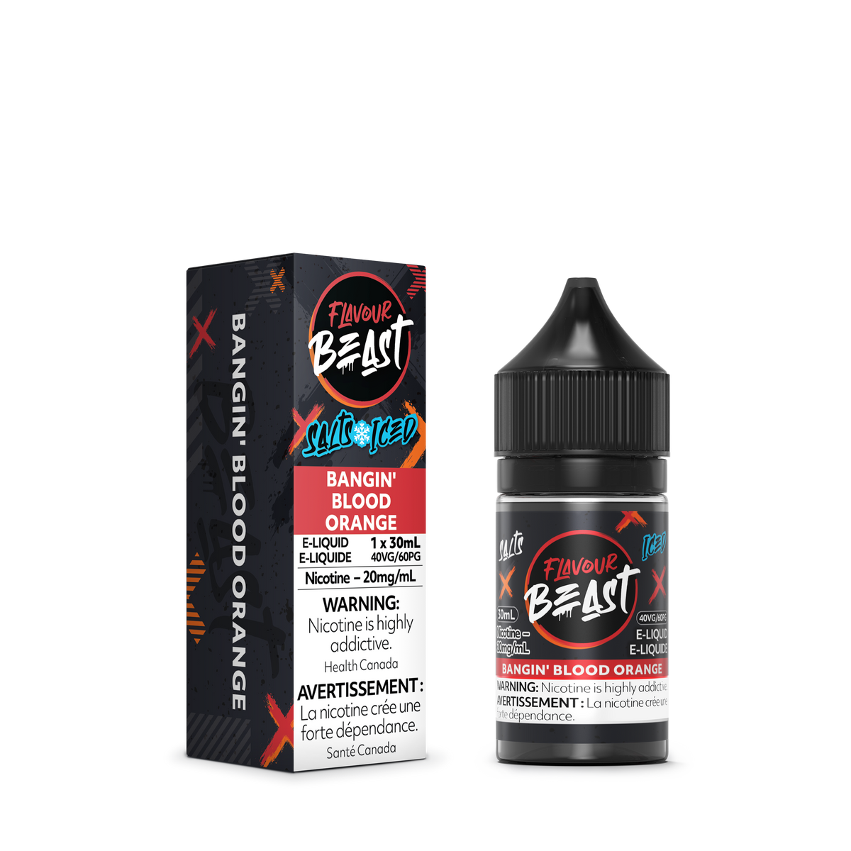 Bangin' Blood Orange Iced E-Liquid 30mL - Refreshing Citrus Vape