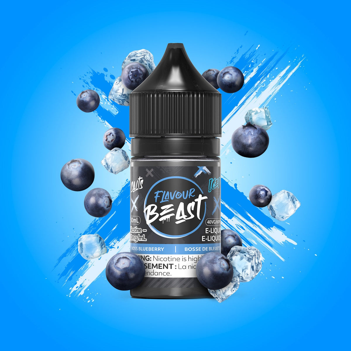 Boss Blueberry Iced - Flavour Beast E-Liquid  - 20mg/mL (30mL)