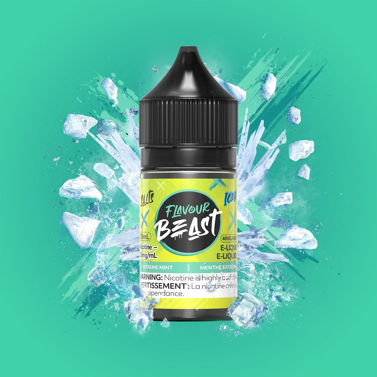 Extreme Mint Iced - Flavour Beast E-Liquid - 20mg/mL (30mL), 10mg/mL (30mL)