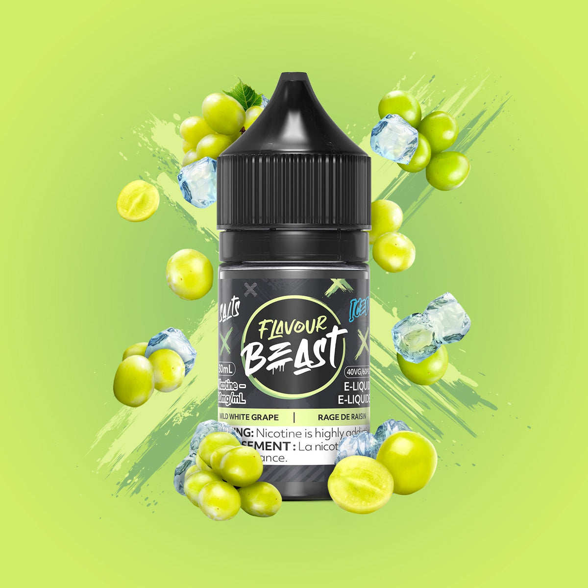 Wild White Grape Iced - Flavour Beast E-Liquid - 20mg/mL (30mL)