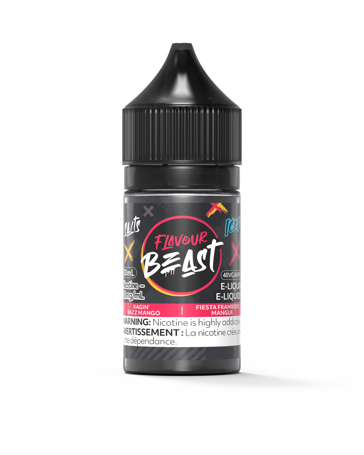 Ragin' Razz Mango Iced Vape - Flavour Beast E-Liquid